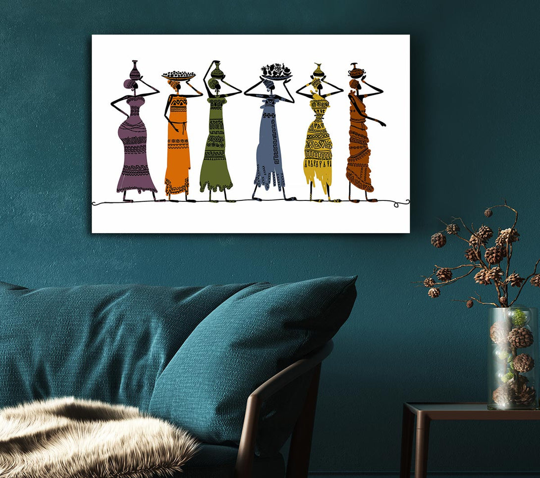 Picture of African Tribal Art 23 Canvas Print Wall Art