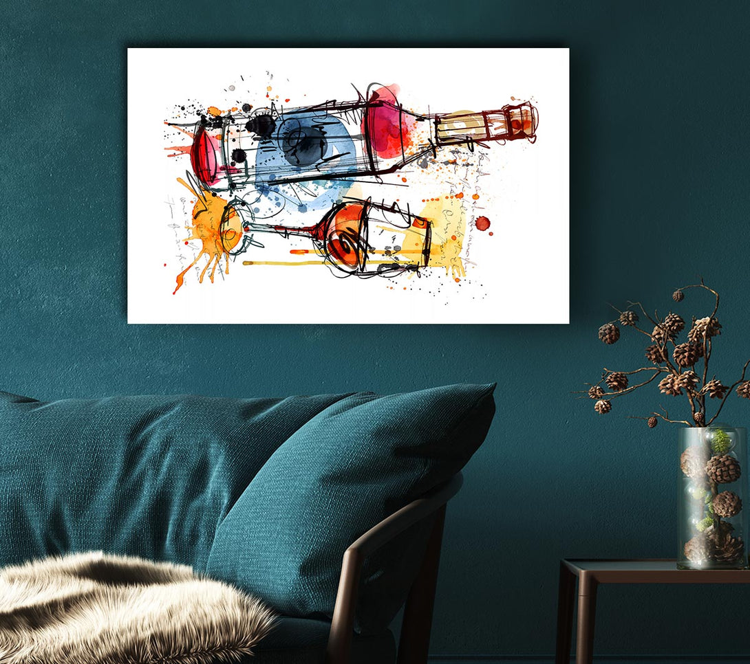 Picture of Wine Party Canvas Print Wall Art