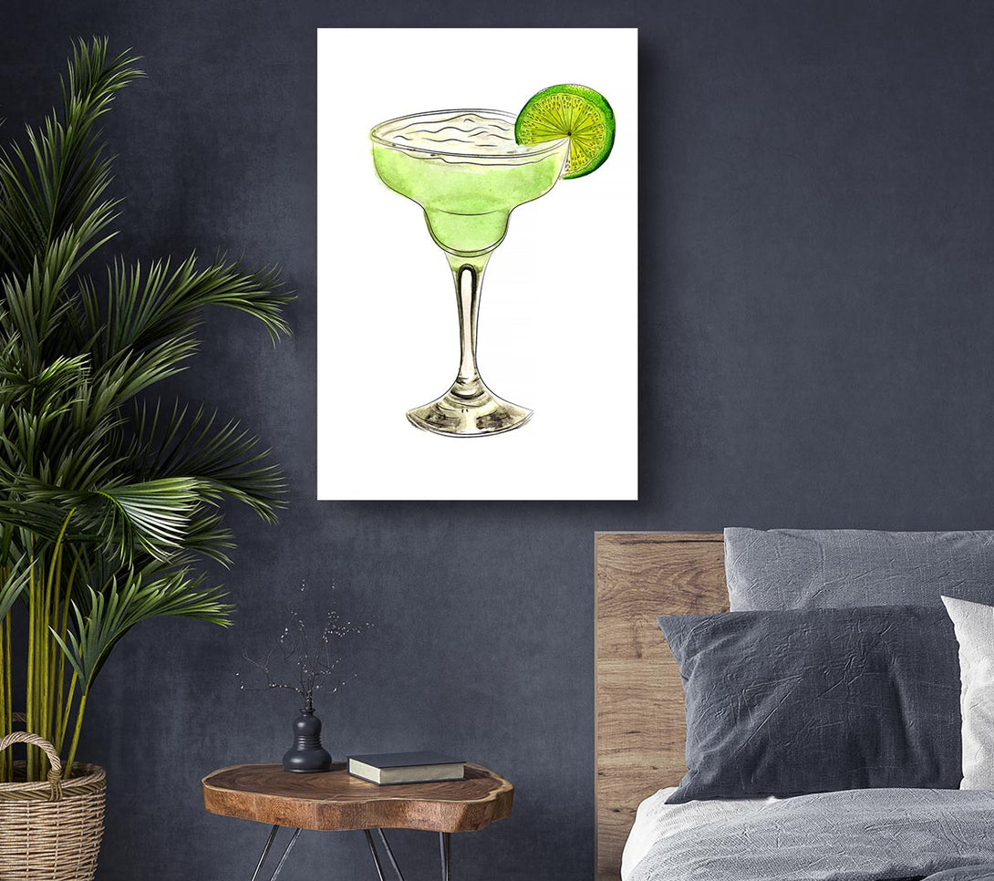 Picture of Margarita Cocktail 1 Canvas Print Wall Art