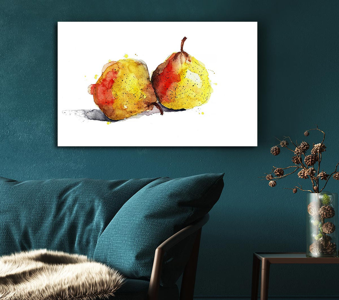Picture of Pear Duo 2 Canvas Print Wall Art
