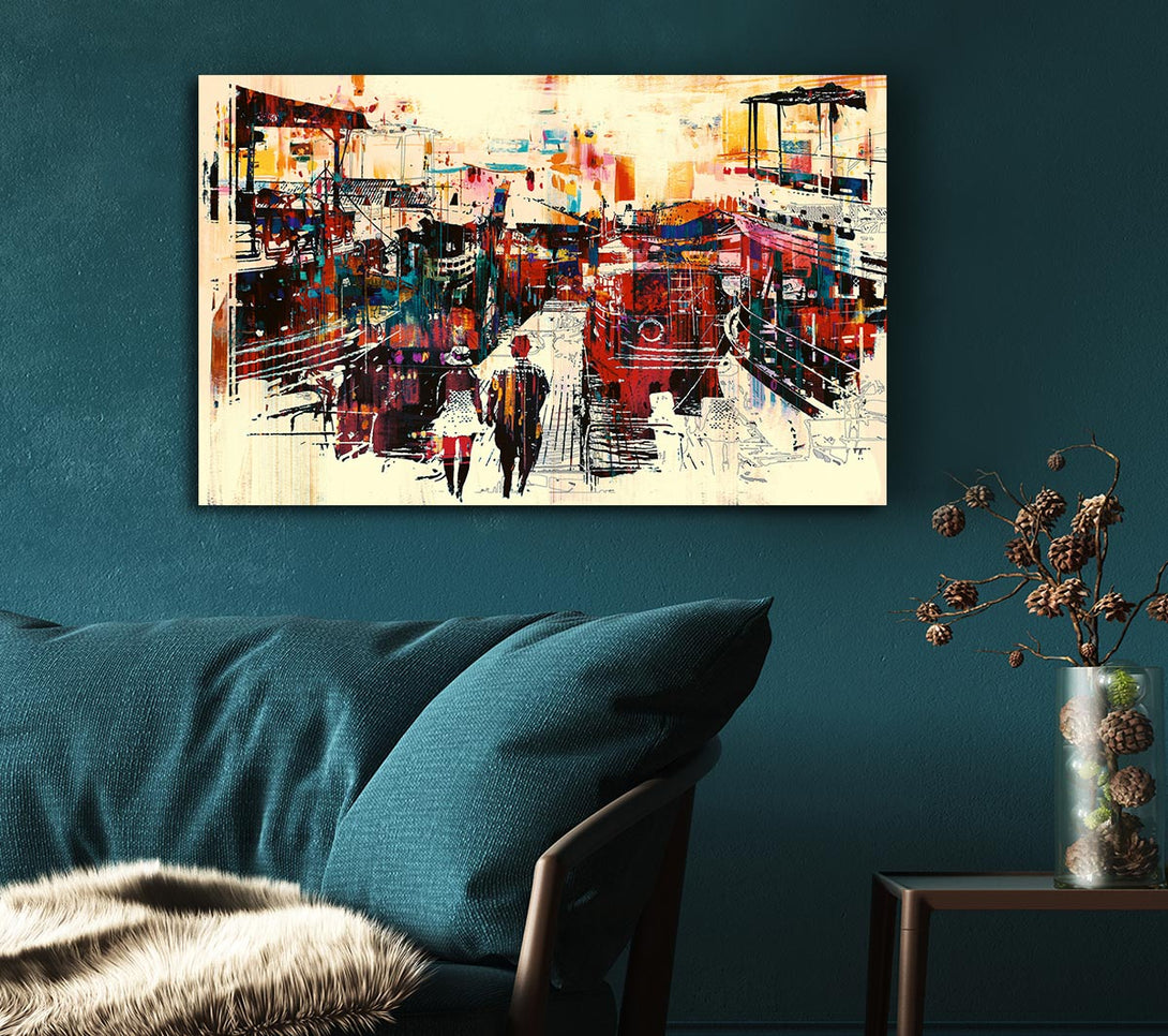 Picture of Adventure In The City Canvas Print Wall Art