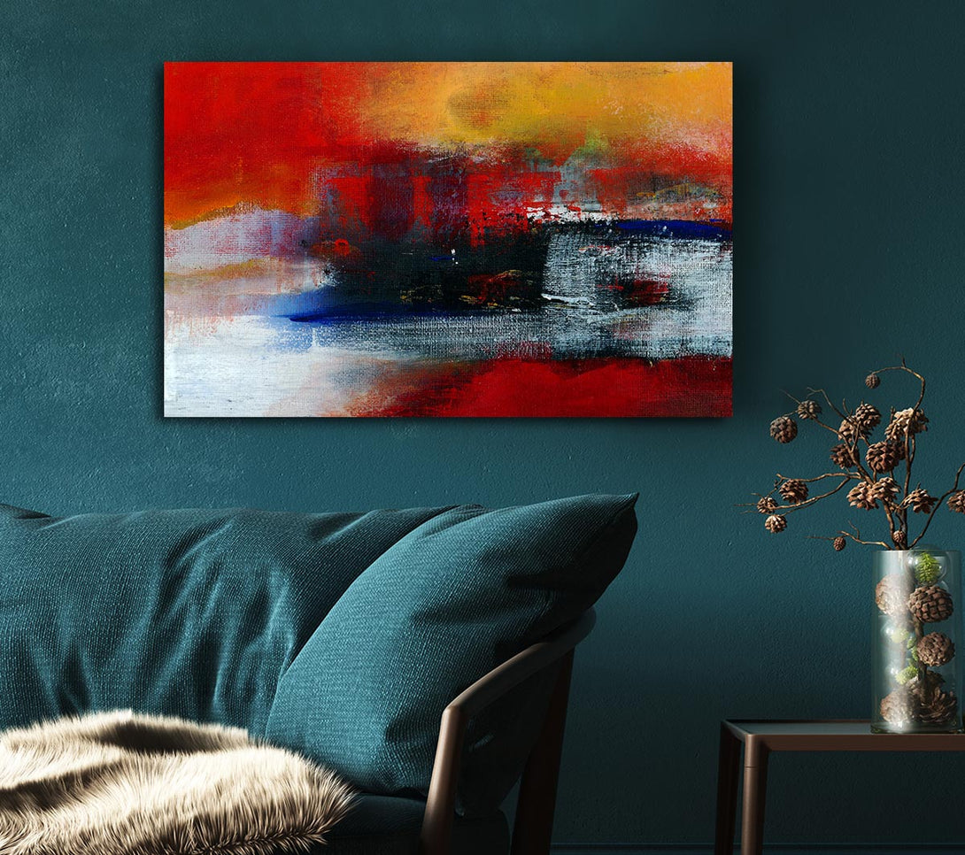 Picture of In The Middle Of The Lava River Canvas Print Wall Art