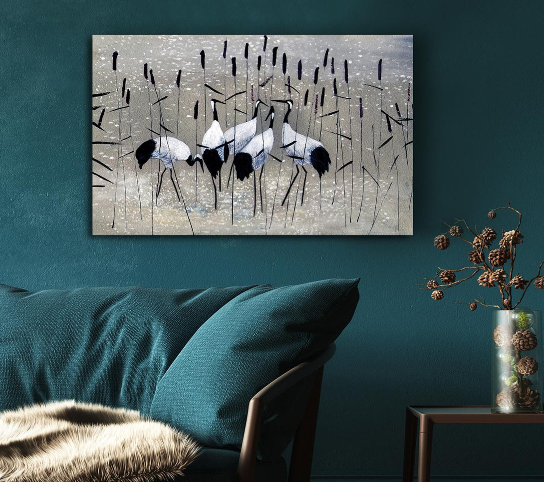 Picture of Bird Treat Canvas Print Wall Art