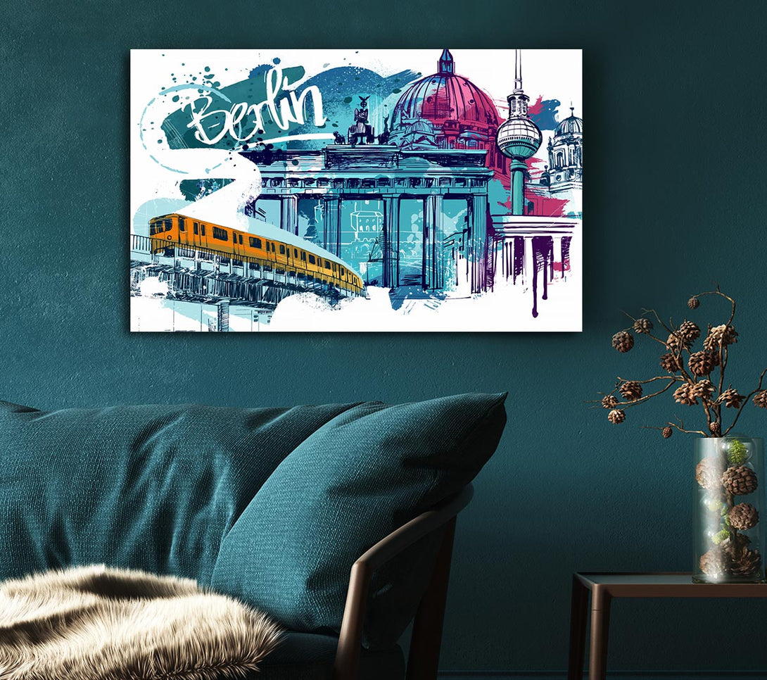 Picture of Berlin Canvas Print Wall Art
