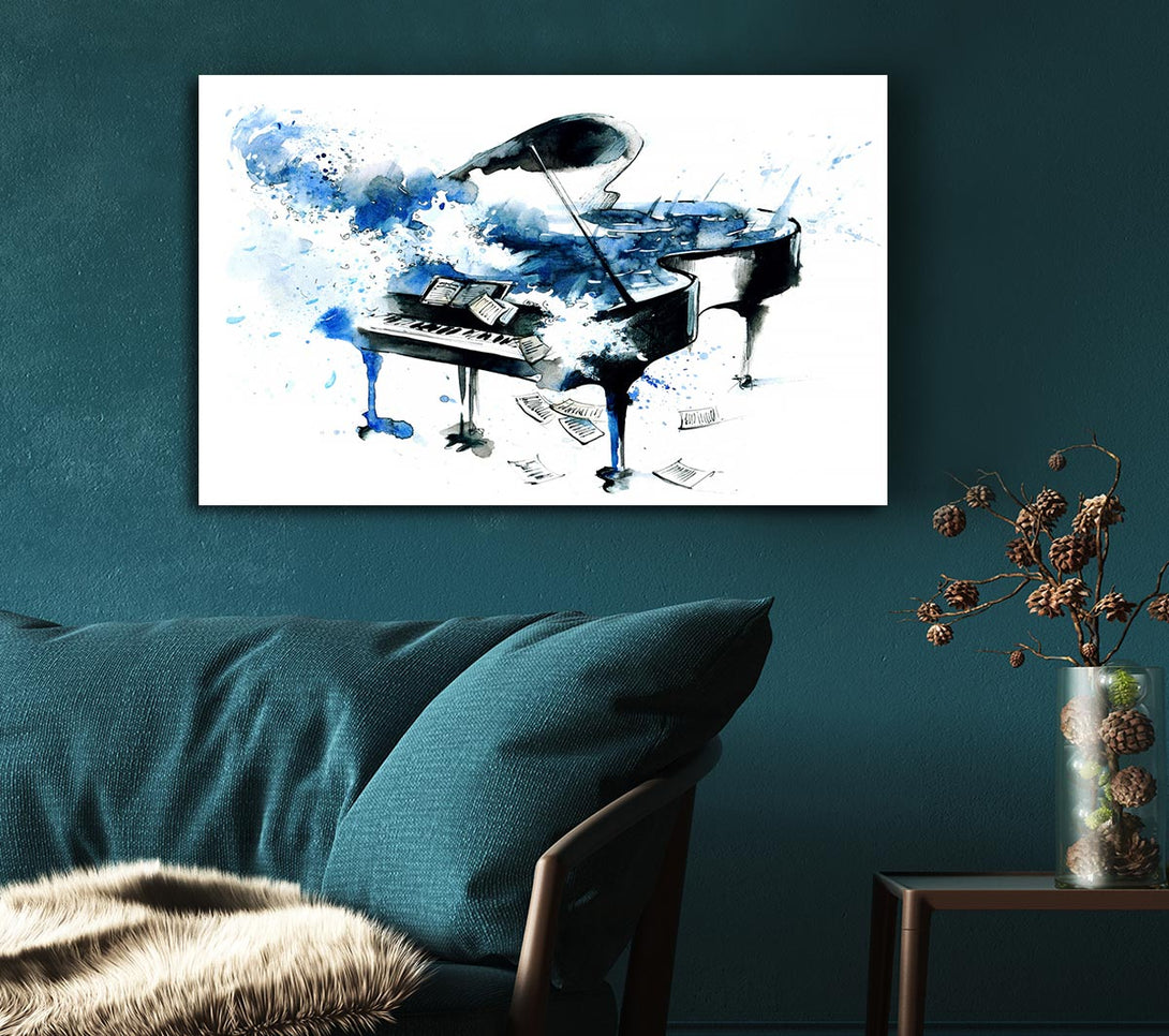 Picture of Piano Blues Canvas Print Wall Art