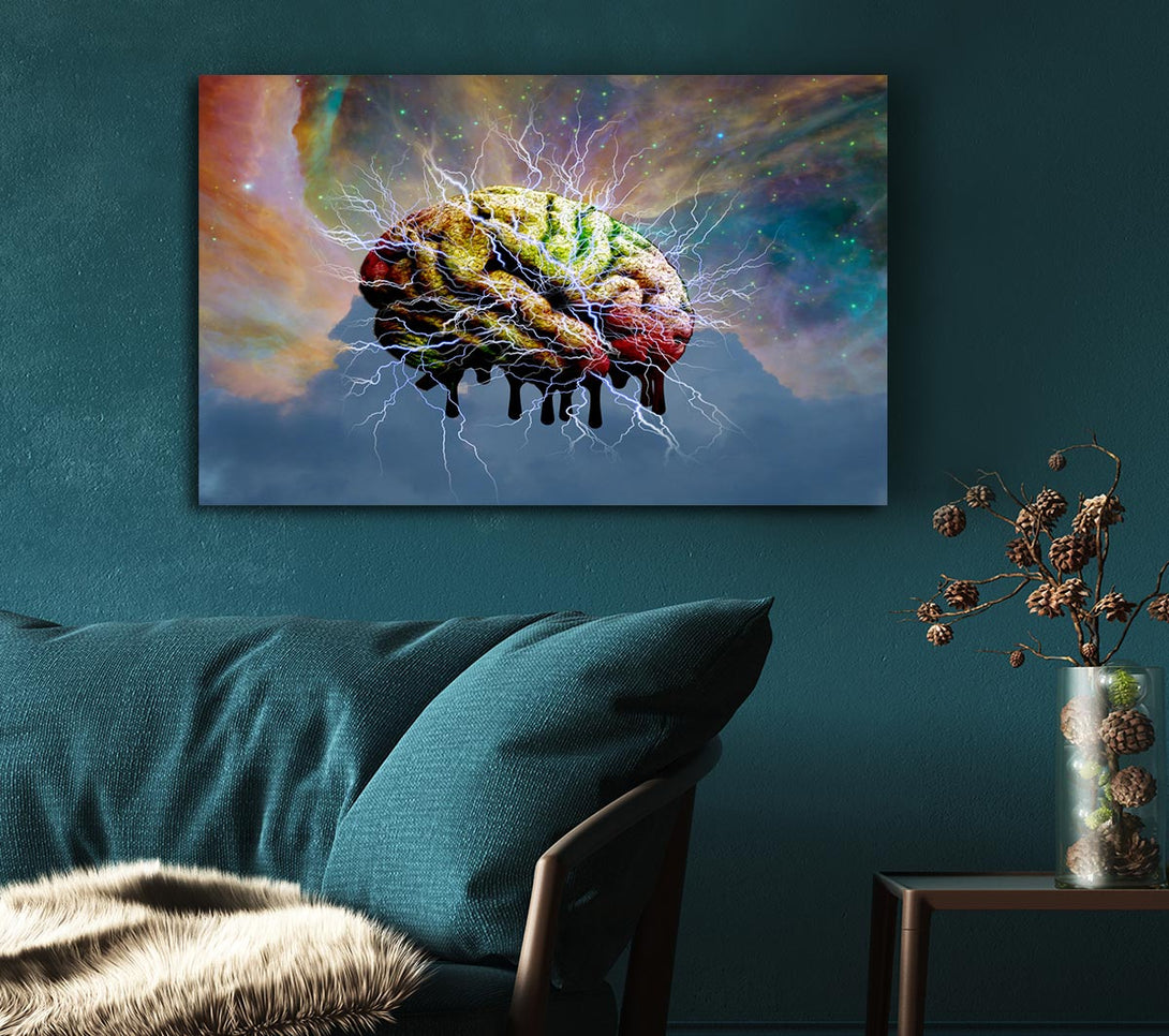 Picture of Brain Electricity Canvas Print Wall Art