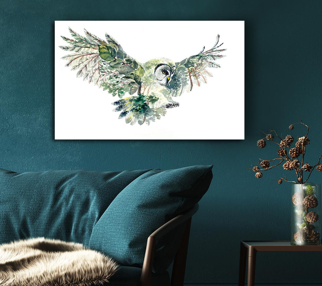 Picture of The Forest Owl Canvas Print Wall Art