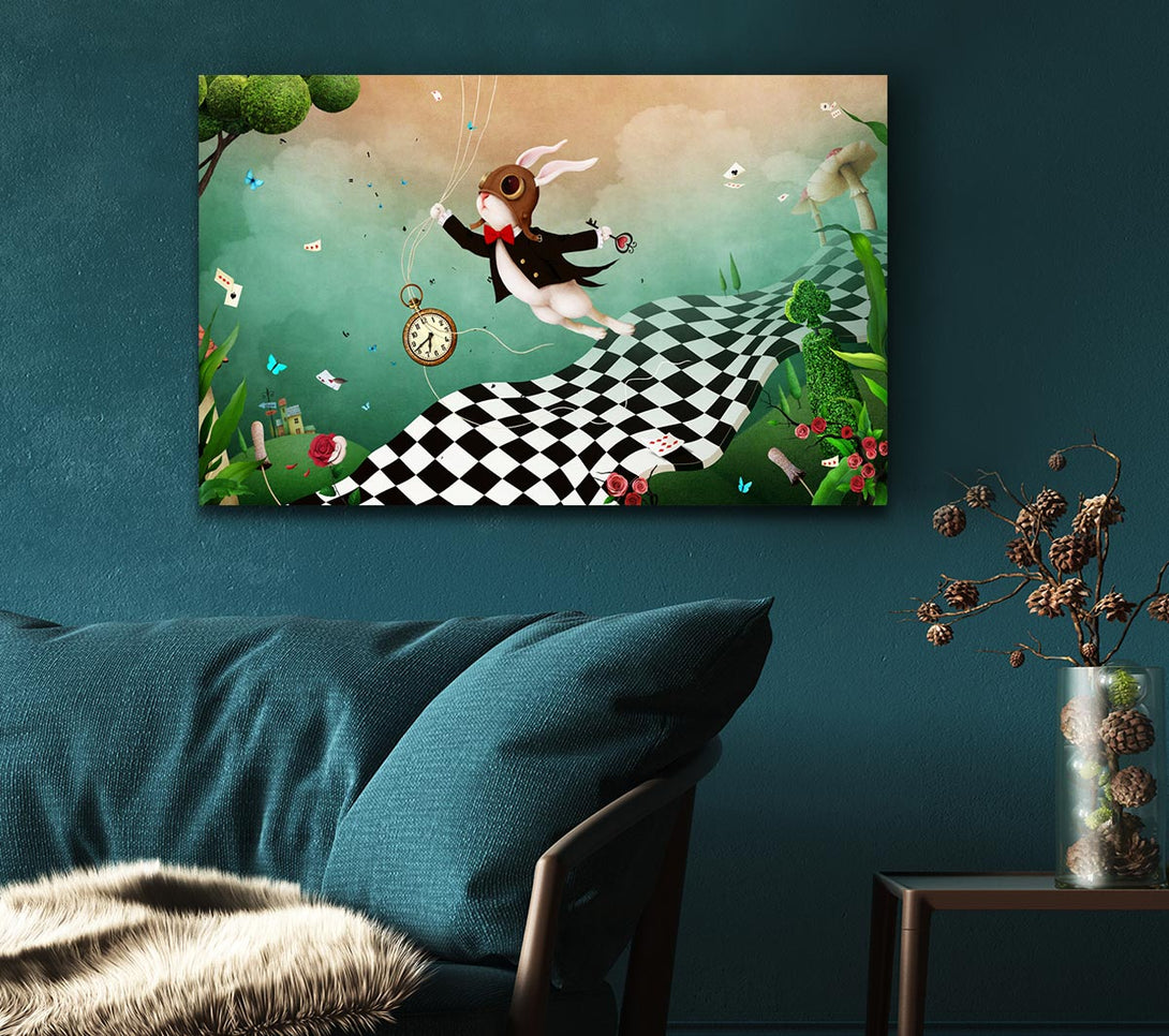 Picture of Alice In Wonderland Out Of Time Canvas Print Wall Art