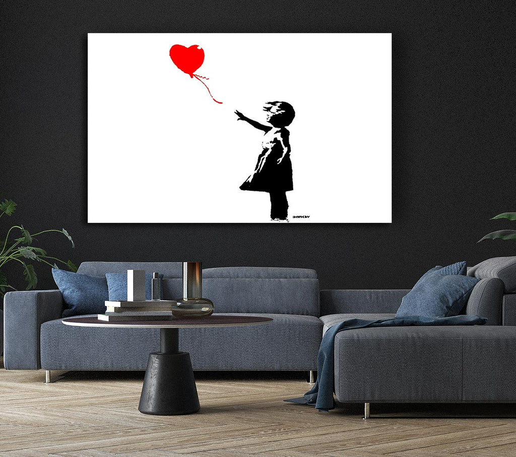 Picture of Heart Girl Canvas Print Wall Art