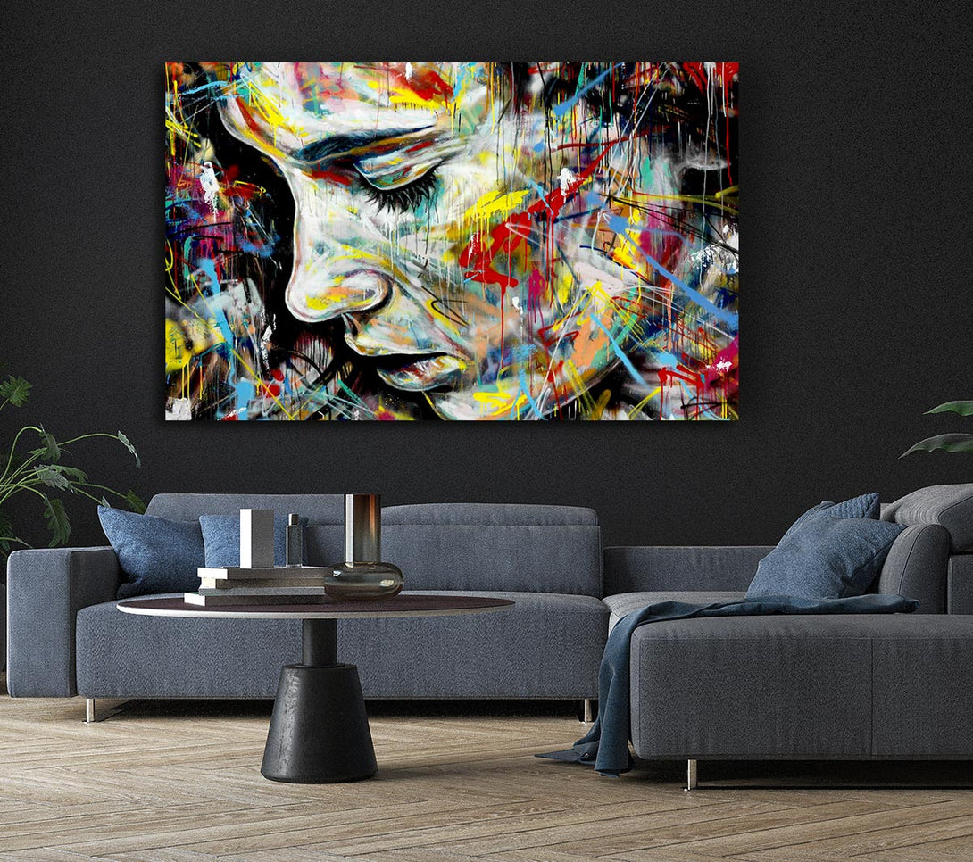 Picture of Colourful Woman Canvas Print Wall Art