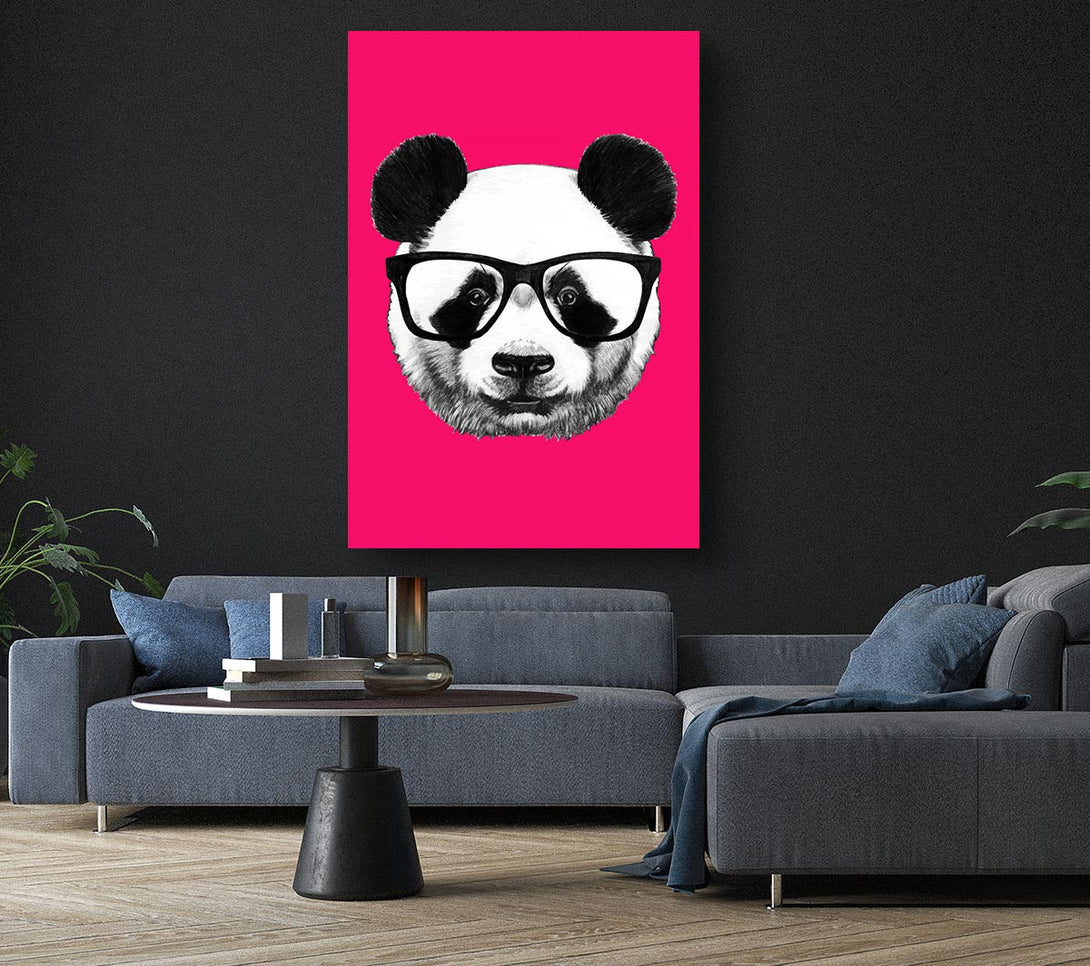 Picture of Funky Panda Canvas Print Wall Art