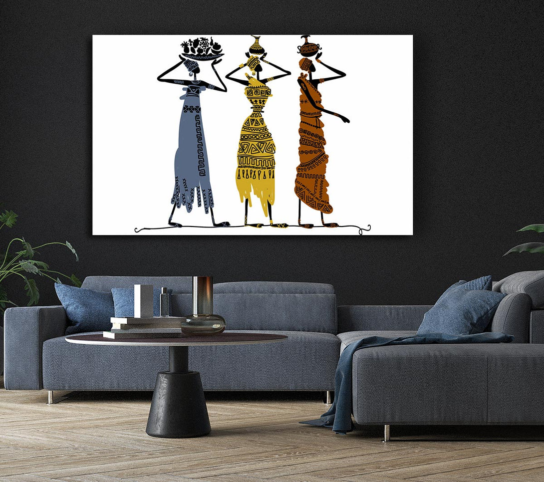 Picture of African Tribal Art 29 Canvas Print Wall Art