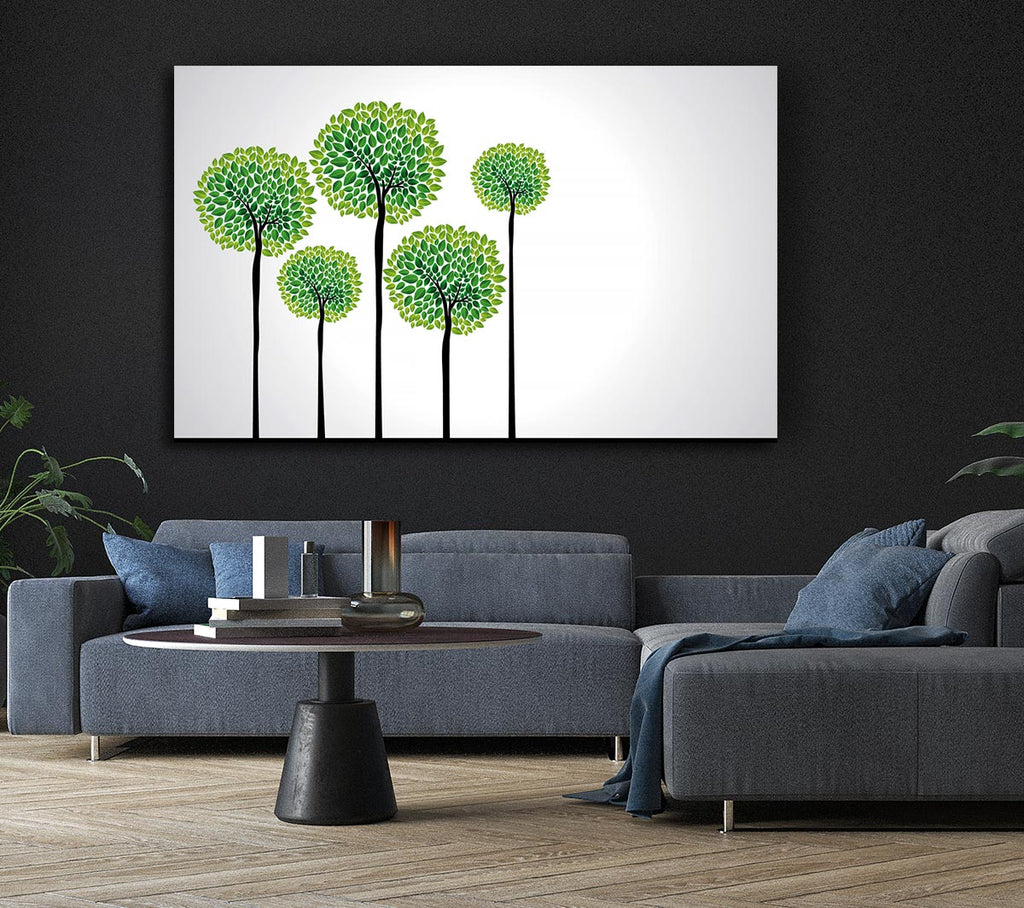 Picture of Abstract Trees Canvas Print Wall Art