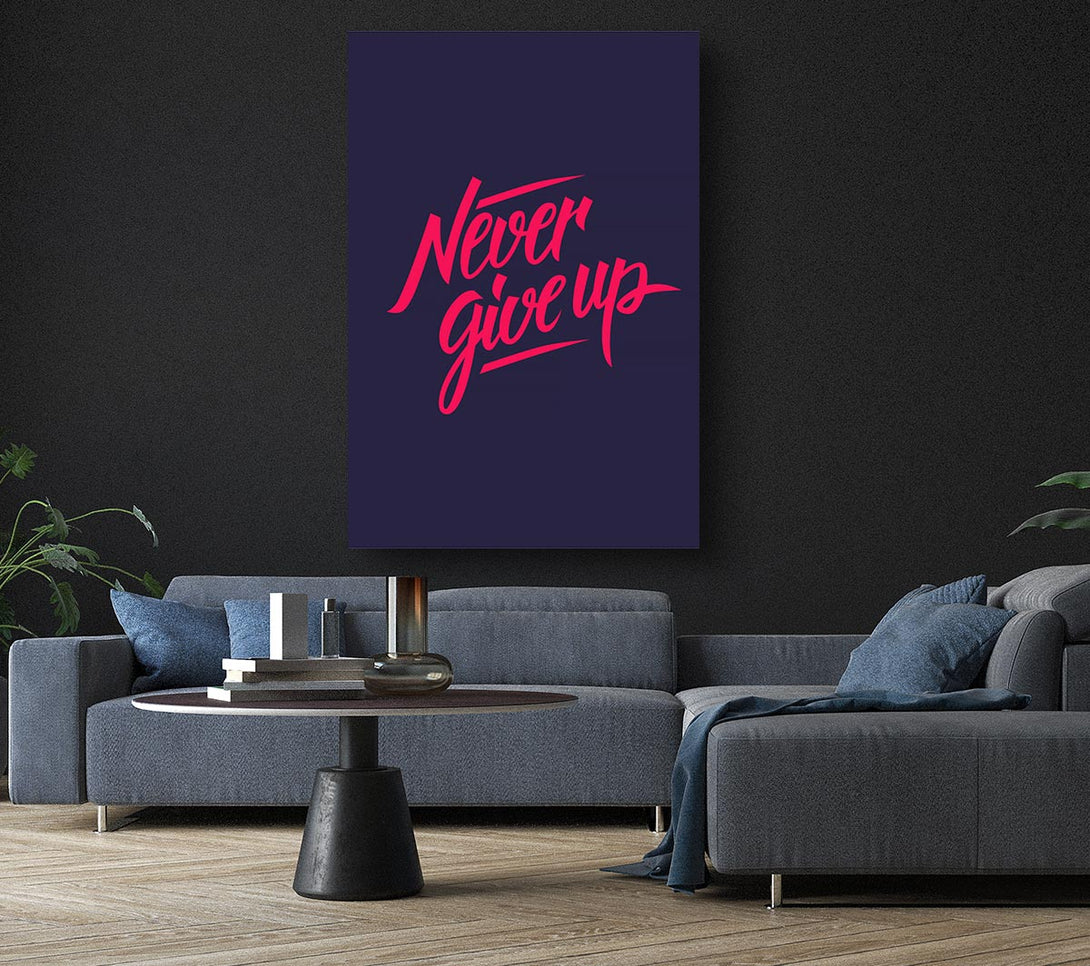 Picture of Never Give Up 1 Canvas Print Wall Art
