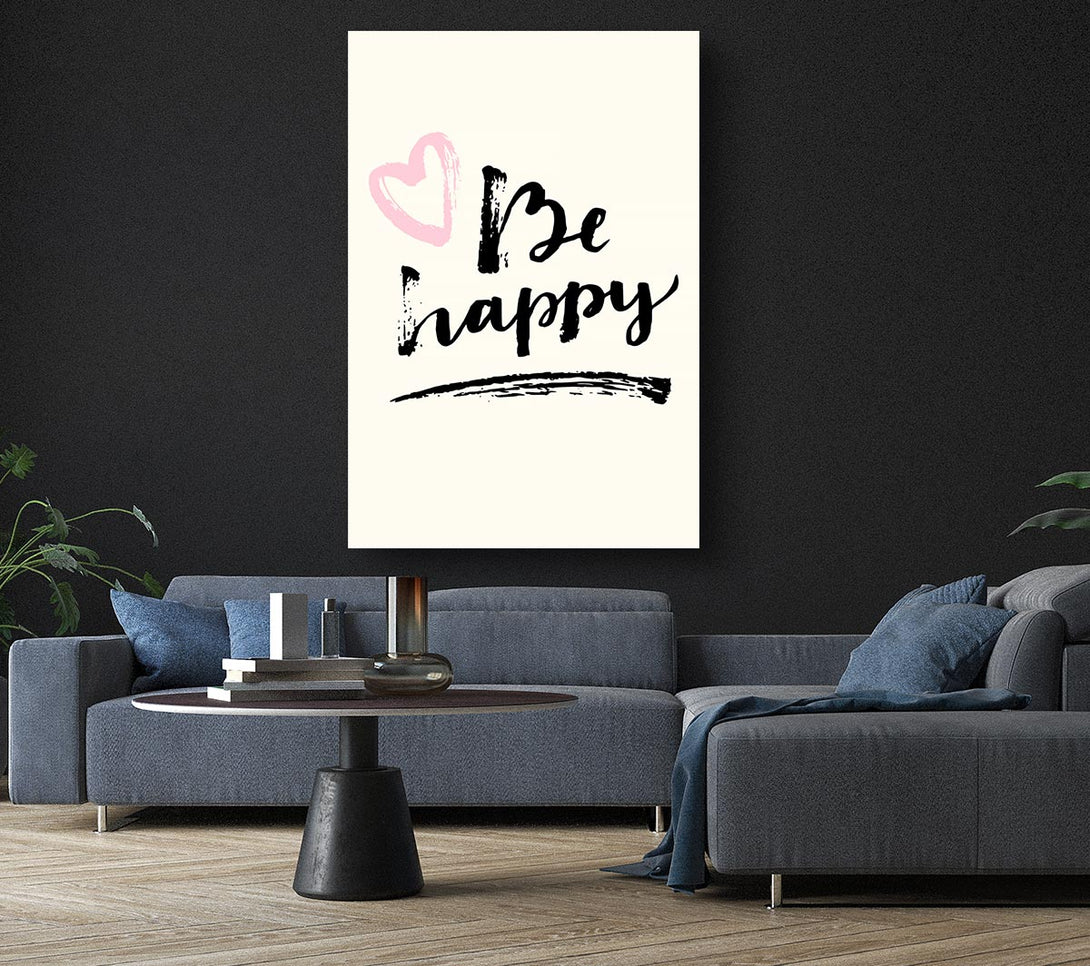 Picture of Be Happy 1 Canvas Print Wall Art