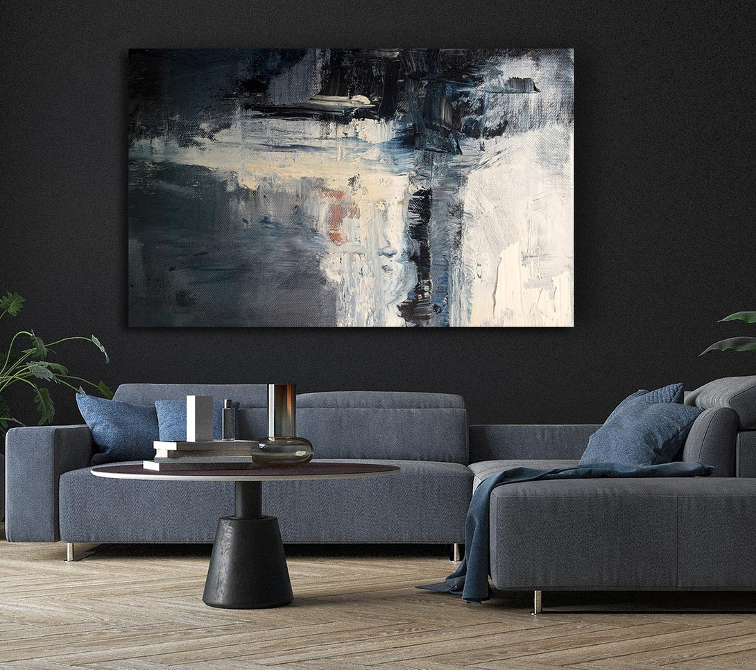 Picture of The Line Of Black Canvas Print Wall Art