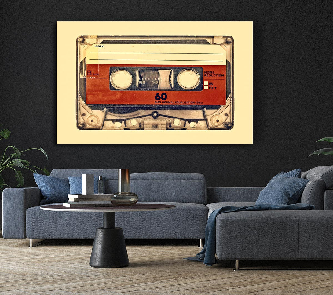 Picture of Retro Cassette Tape Canvas Print Wall Art