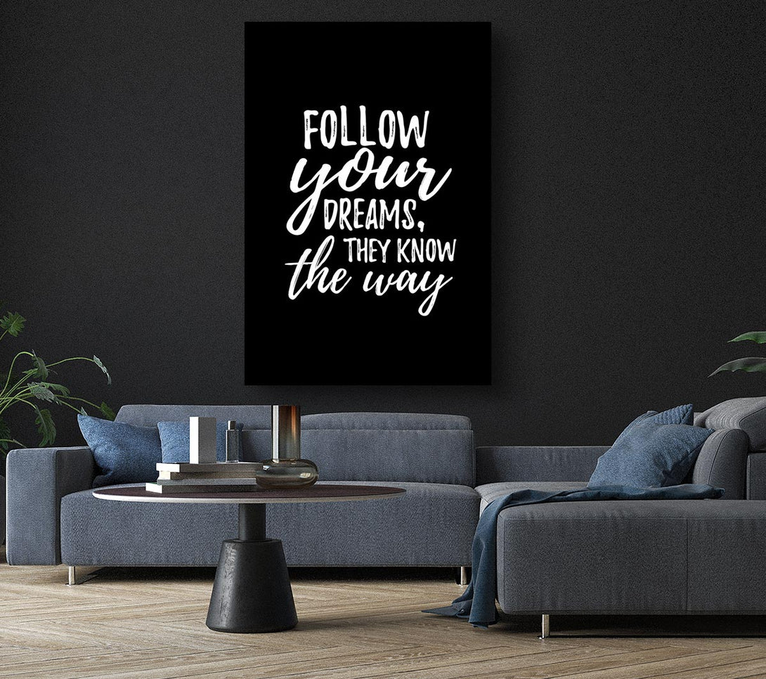 Picture of Follow Your Dreams 2 Canvas Print Wall Art