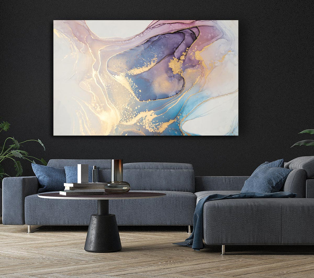 Picture of Stunning Glitter Marble Canvas Print Wall Art