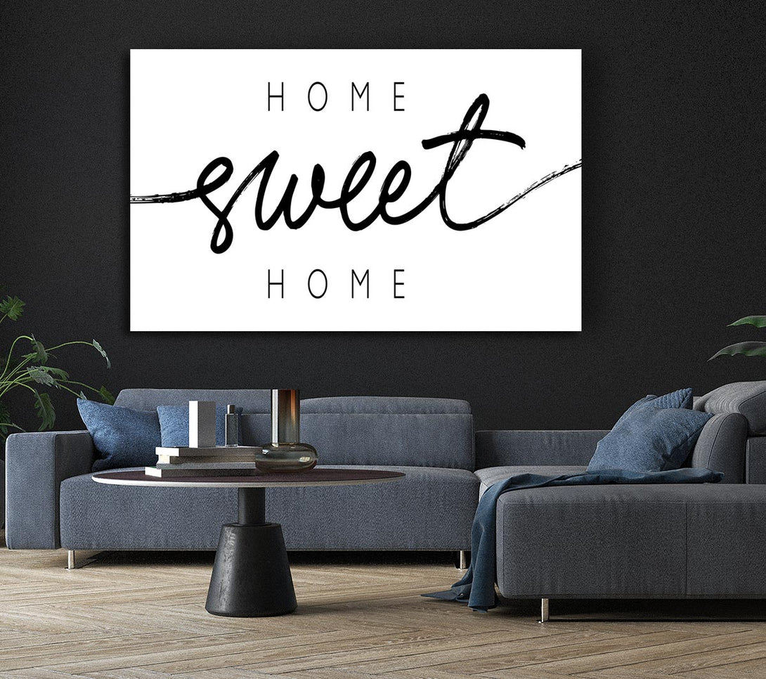 Picture of Home Sweet Home Quirky Canvas Print Wall Art