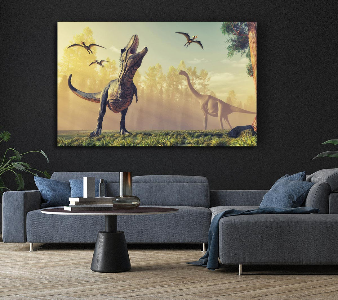Picture of The Mighty T-Rex Canvas Print Wall Art