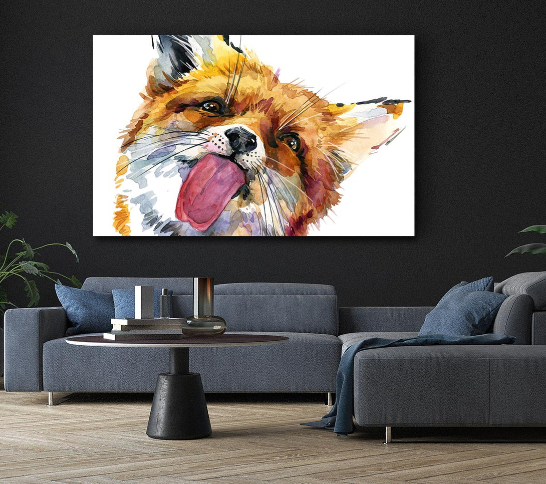 Picture of Fox Lick Canvas Print Wall Art