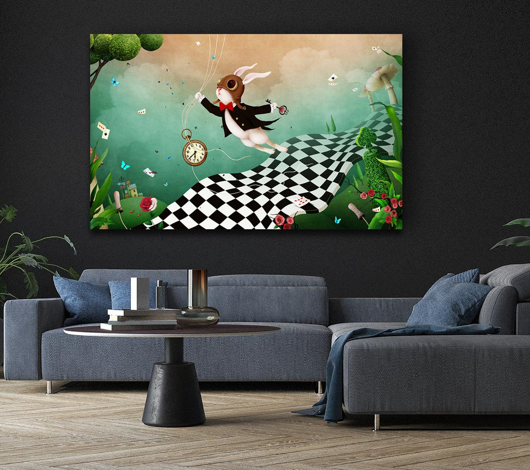 Picture of Alice In Wonderland Out Of Time Canvas Print Wall Art