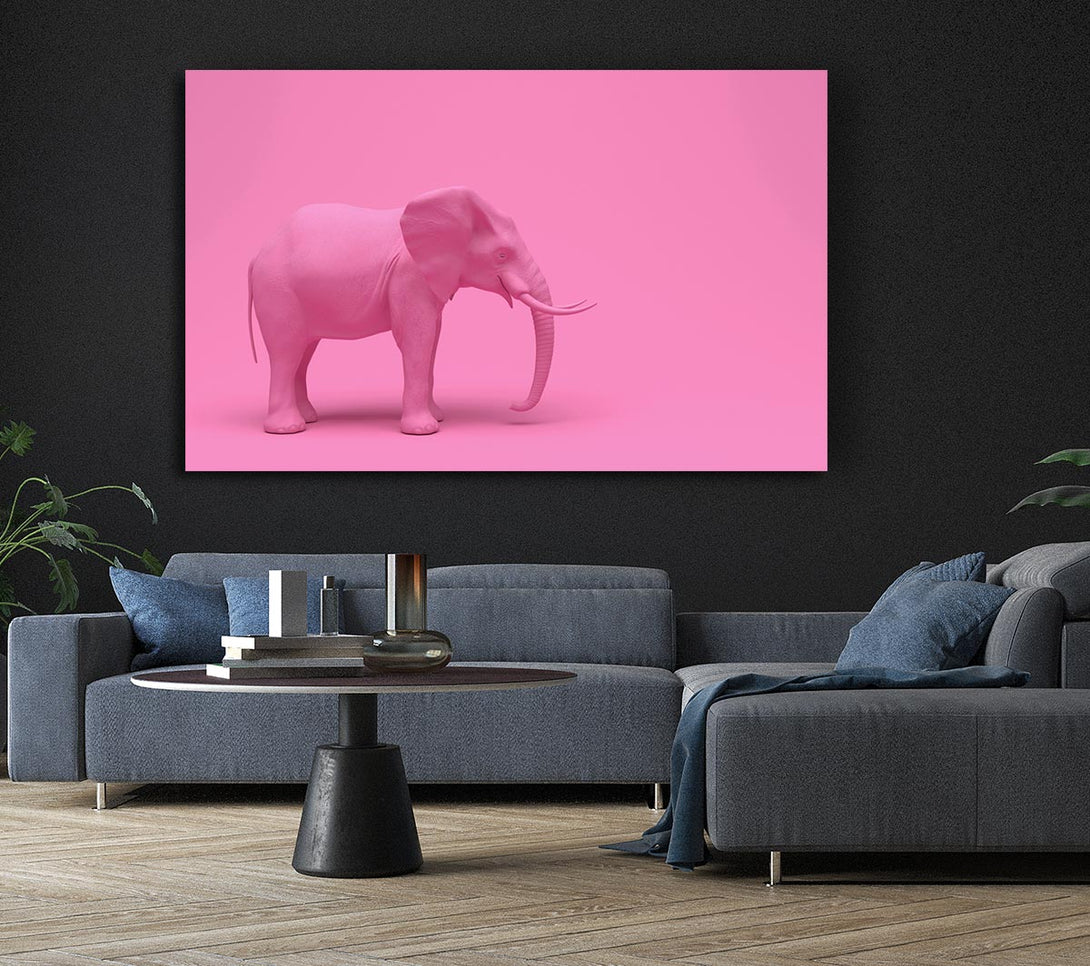 Picture of The Pink Elephant Canvas Print Wall Art