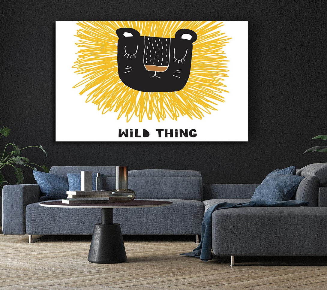 Picture of Wild Thing Lion Canvas Print Wall Art