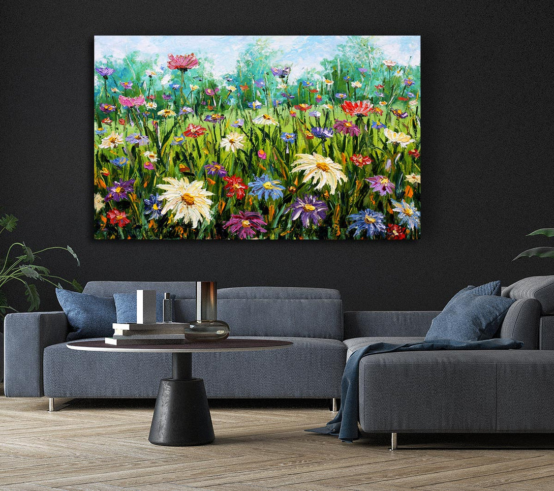 Picture of Lovely Spring Flowers Art Canvas Print Wall Art