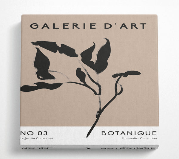 A Square Canvas Print Showing Galerie Collection Plant Square Wall Art