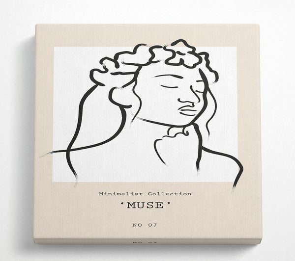 A Square Canvas Print Showing Muse Square Wall Art