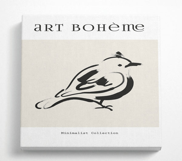 A Square Canvas Print Showing Bird Art Square Wall Art