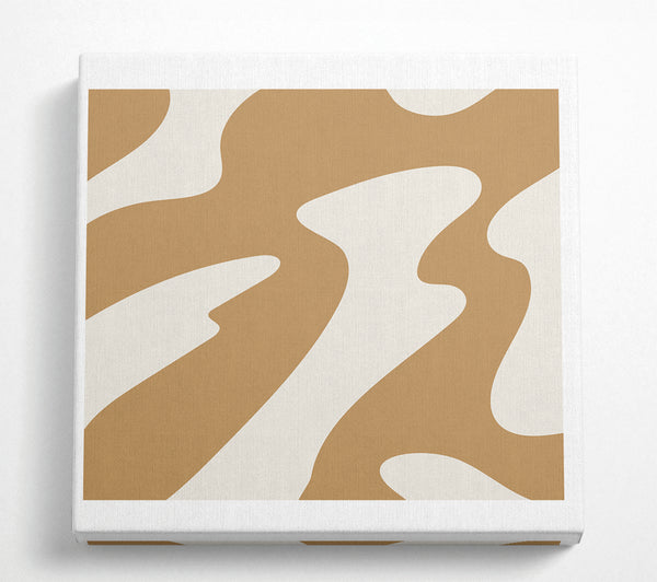 A Square Canvas Print Showing Flow Of Shapes Square Wall Art