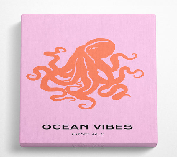 A Square Canvas Print Showing Giant Reef Octopus Square Wall Art