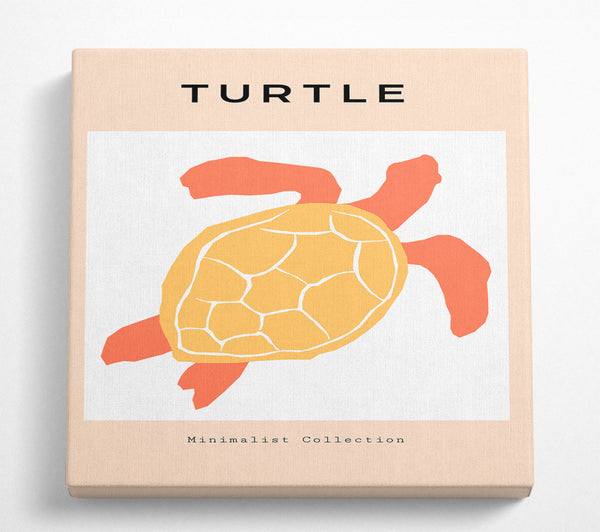 A Square Canvas Print Showing Reef Turtle Square Wall Art