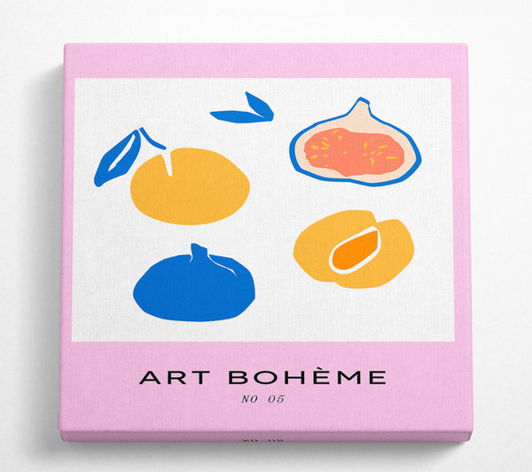 A Square Canvas Print Showing Fruity Collection Square Wall Art