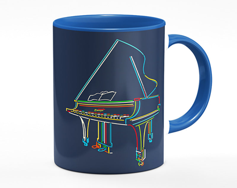 Rainbow Piano Mug