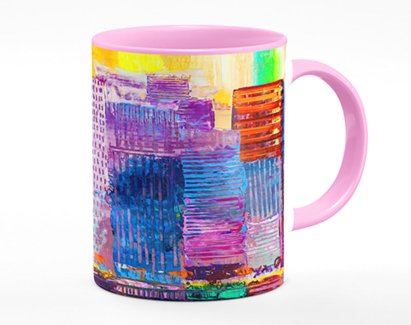 City of colour acrylic paint Mug
