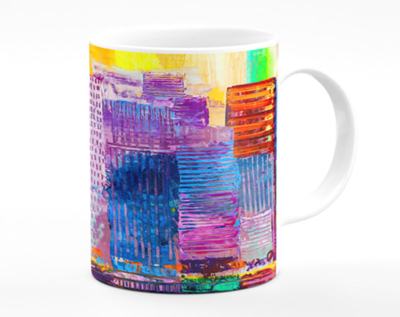 City of colour acrylic paint Mug