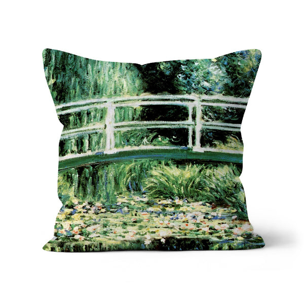 Claude Monet Lilies Bridge Art Classic Cushion