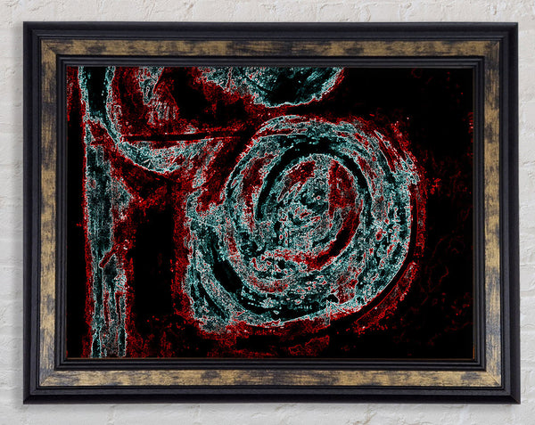 Red n Blue Mayhem Framed Print