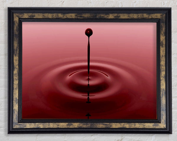 Attention Droplet Framed Print
