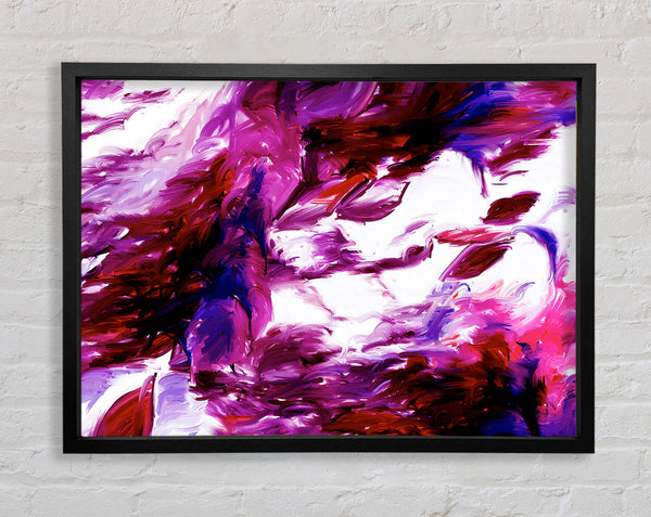 Autumn Leaves In The Wind Framed Print