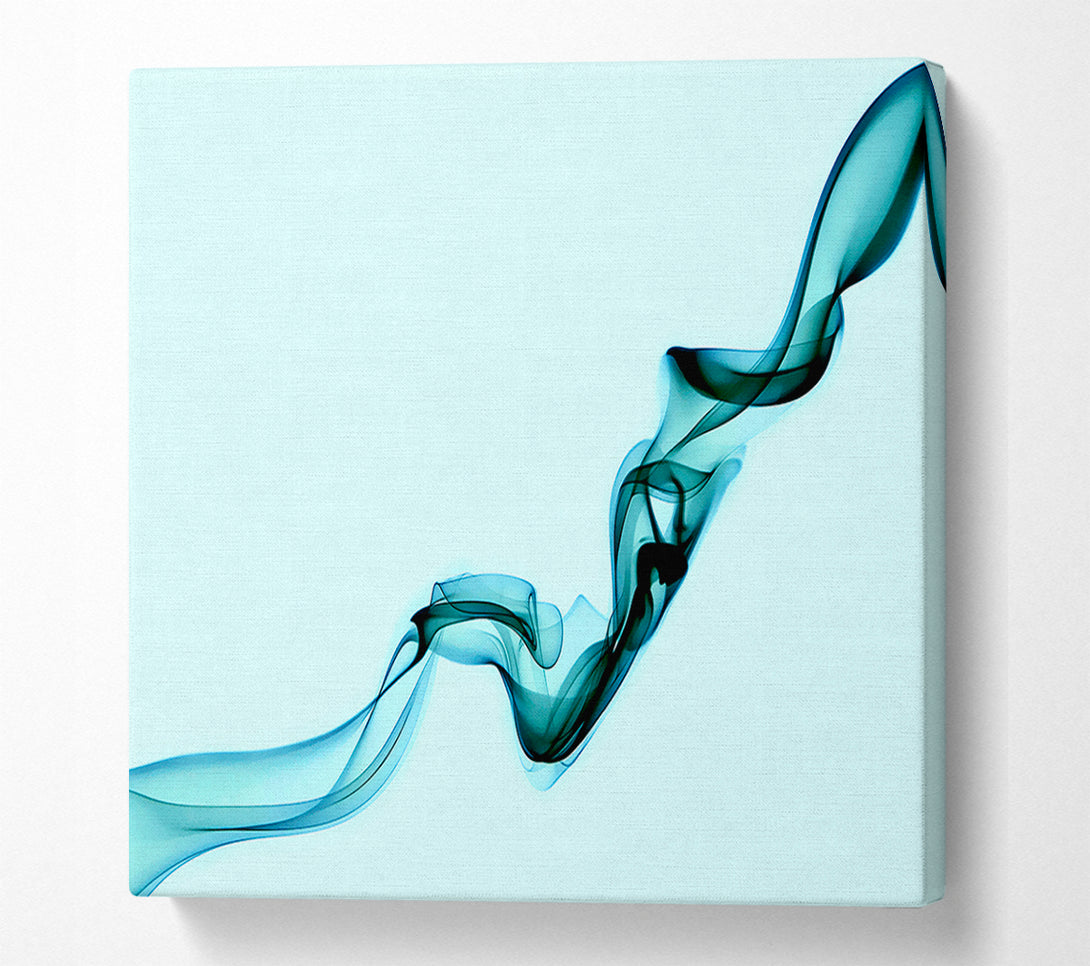 A Canvas Print of Baby Blue Silk Canvas Wall Art