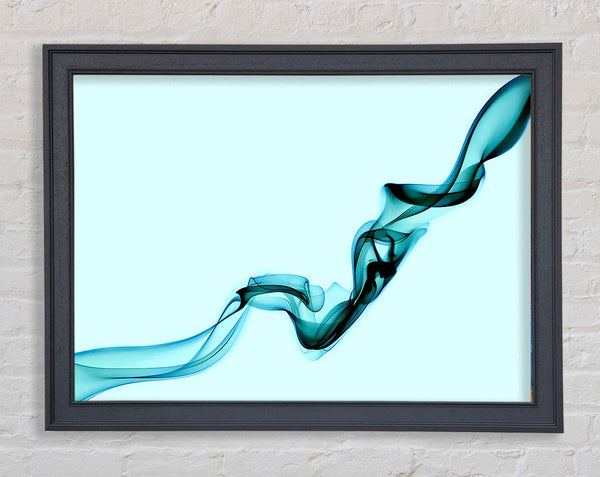 Baby Blue Silk Framed Print