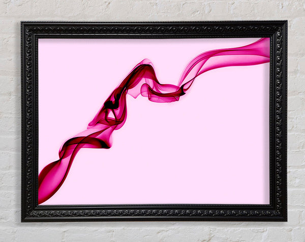 Baby Pink Silk Framed Print