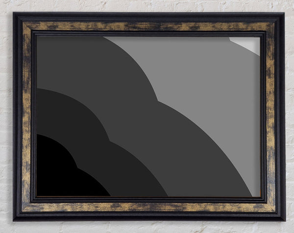 Black Cloud Framed Print