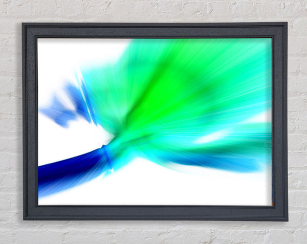 Blue Green Celebration Framed Print