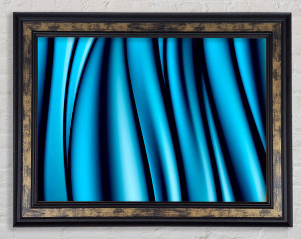 Blue Ice Sculptor Framed Print